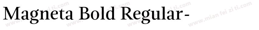 Magneta Bold Regular字体转换